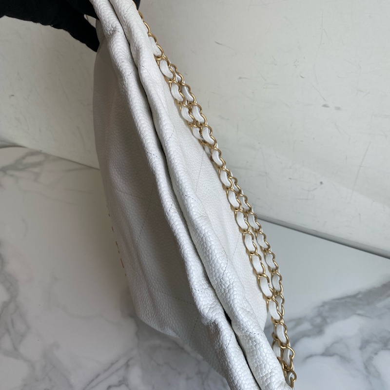 Chanel 垃圾袋白金22bag-17