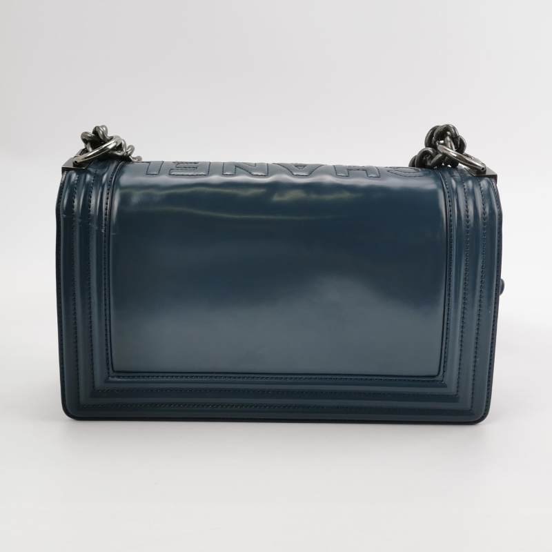 Chanel Leboy 季節限定款 中號 牛皮 純色 方形 雙C 鎖扣 單肩包-4