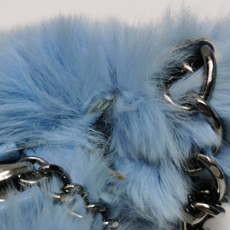 Chanel 純色 雙C Logo 吊墜 中古 手提包-18