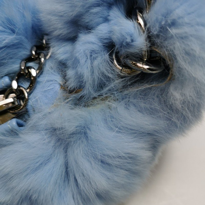 Chanel 純色 雙C Logo 吊墜 中古 手提包-19