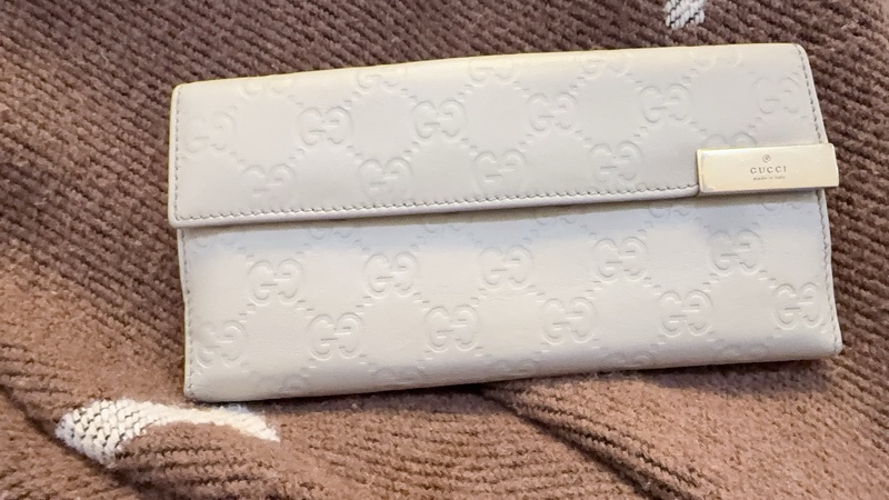 Gucci 淺灰色長夾-0