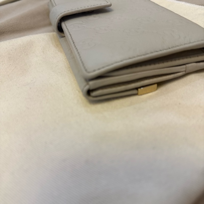 Gucci 淺灰色長夾-6