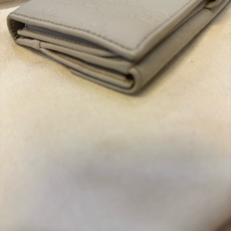 Gucci 淺灰色長夾-7