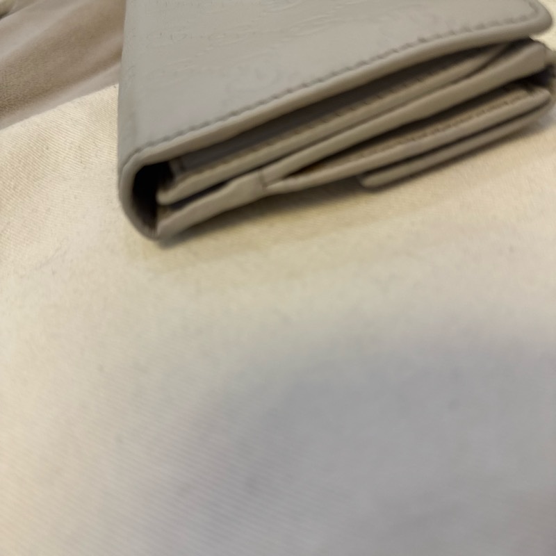 Gucci 淺灰色長夾-8