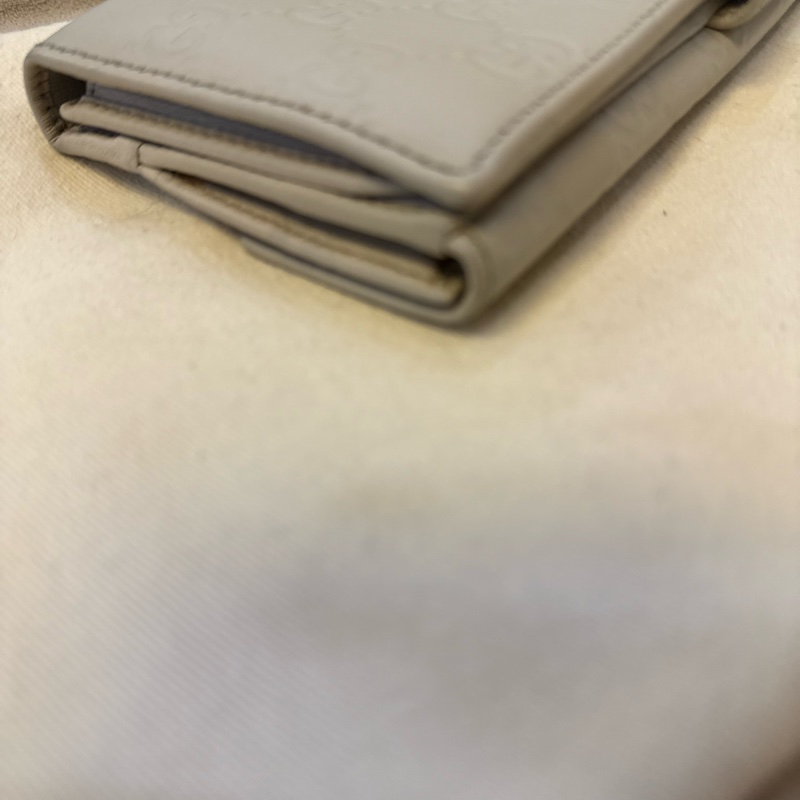 Gucci 淺灰色長夾-13