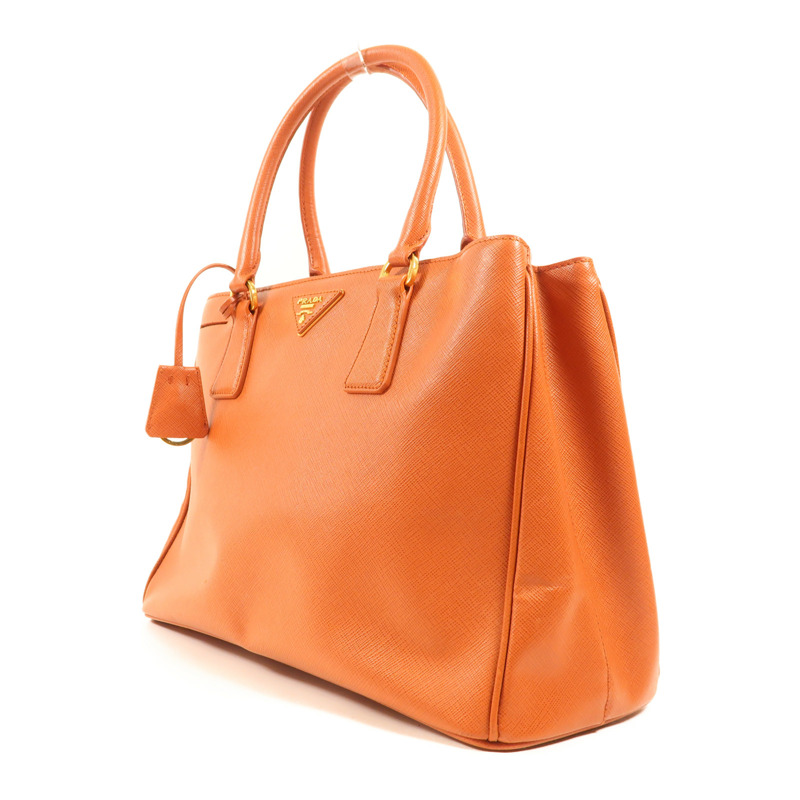 PRADA 牛皮皮革Saffiano Lux金扣手挽肩背兩用袋-2