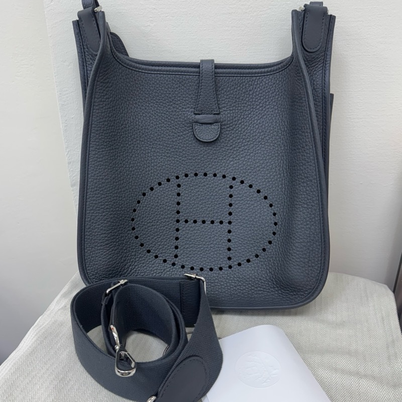 HERMES愛馬仕evelyne 29錫器灰-1