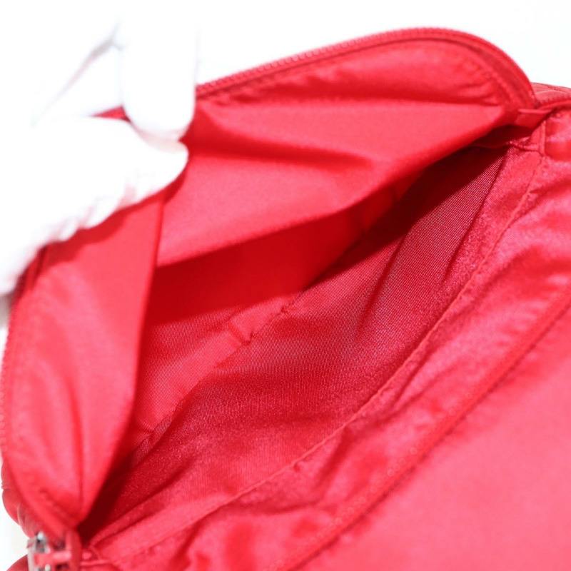 【日本直送】PRADA 單肩包 尼龍 紅色 銀色 正品 ki5917A-20