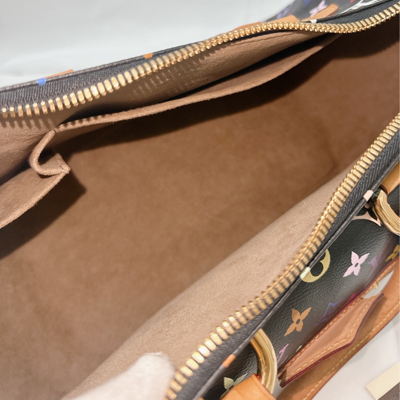 莉亞精品♡ LV 黑彩手提肩背包 二手美包-15