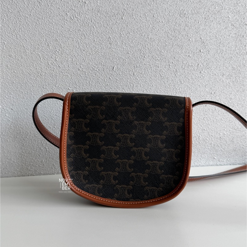 99新🆕 Celine 賽琳 老花迷你馬鞍包 斜背包-4