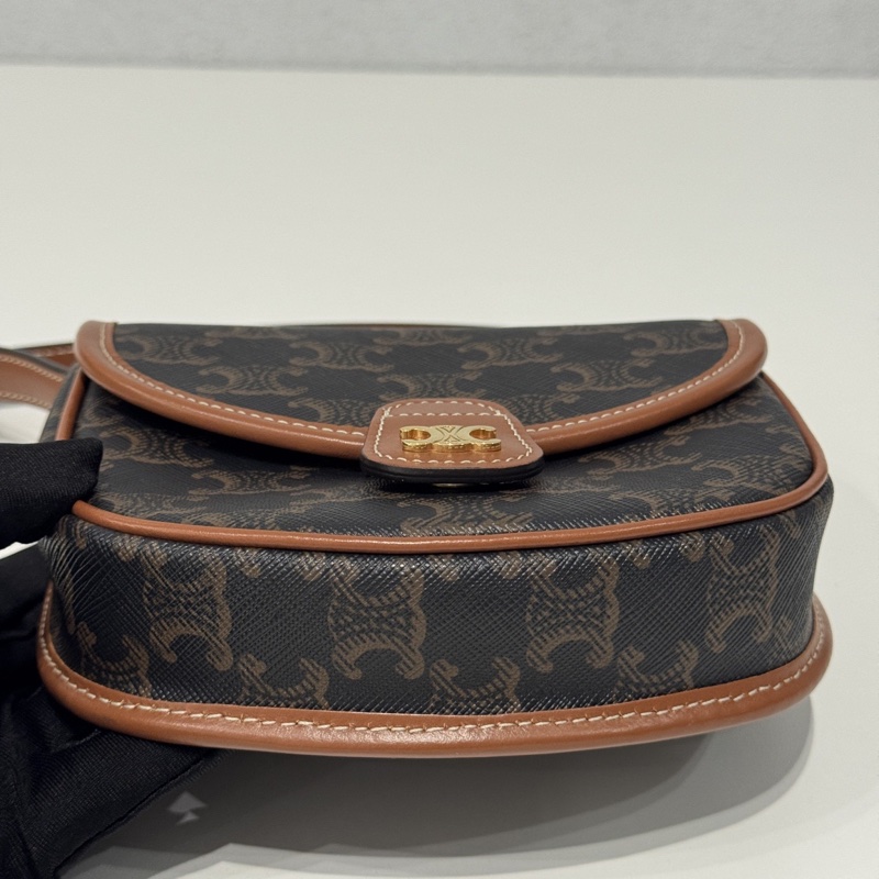 99新🆕 Celine 賽琳 老花迷你馬鞍包 斜背包-7