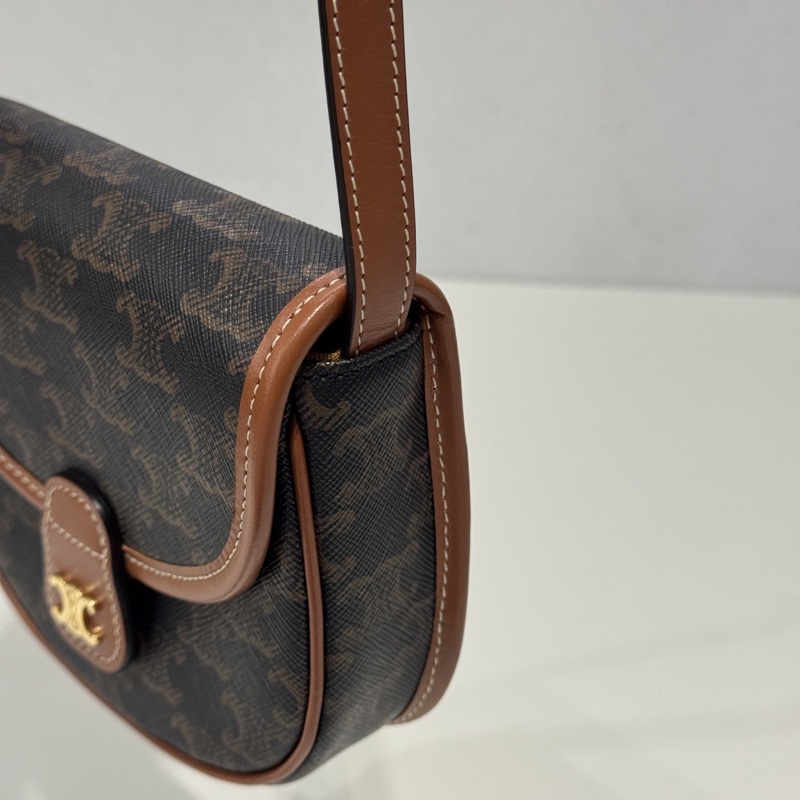 99新🆕 Celine 賽琳 老花迷你馬鞍包 斜背包-12