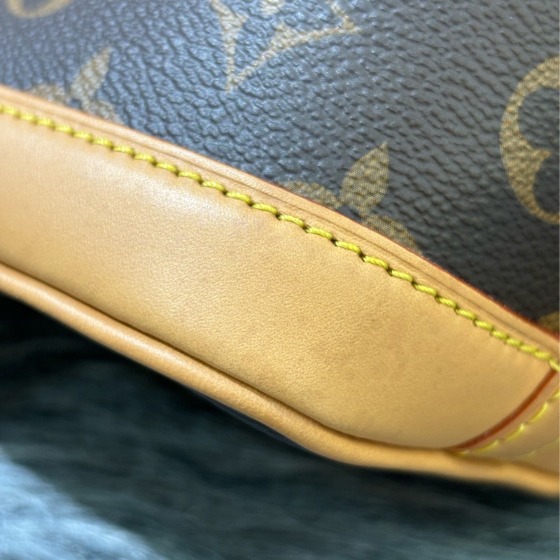 LV M81266 NANO NOE MINI 原花字紋老花 迷你水桶包手提包肩背包斜背包-22