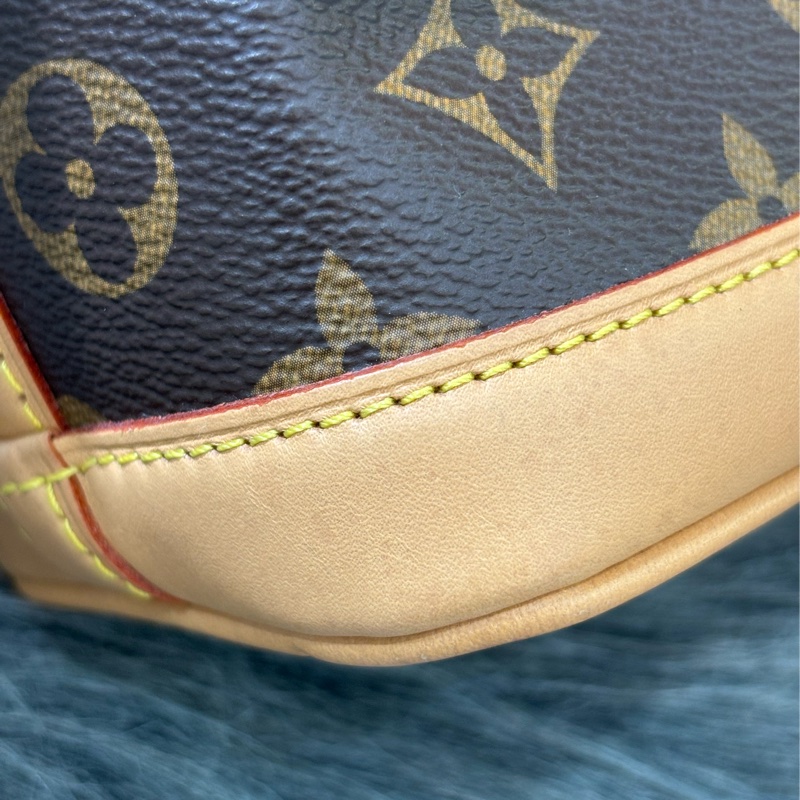 LV M81266 NANO NOE MINI 原花字紋老花 迷你水桶包手提包肩背包斜背包-23