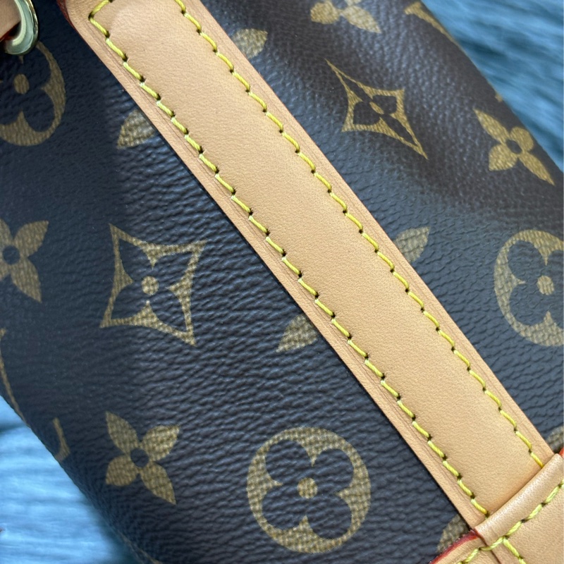 LV M81266 NANO NOE MINI 原花字紋老花 迷你水桶包手提包肩背包斜背包-25