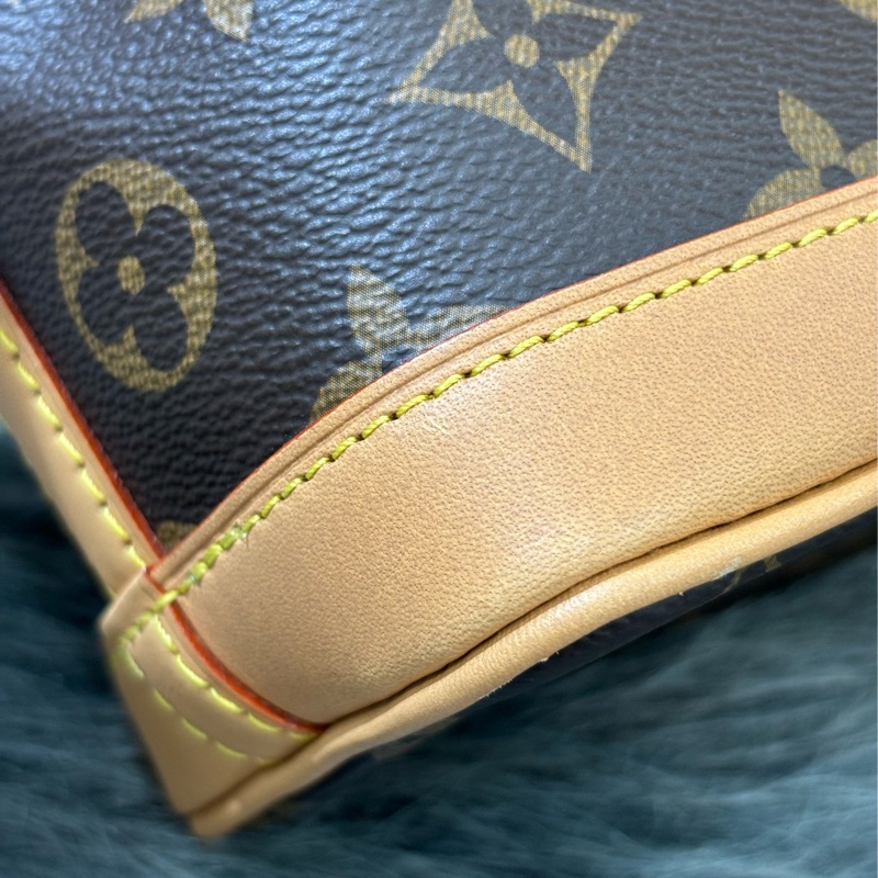 LV M81266 NANO NOE MINI 原花字紋老花 迷你水桶包手提包肩背包斜背包-26