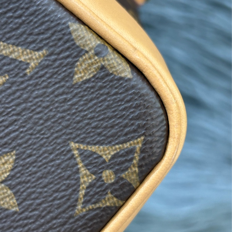 LV M81266 NANO NOE MINI 原花字紋老花 迷你水桶包手提包肩背包斜背包-32