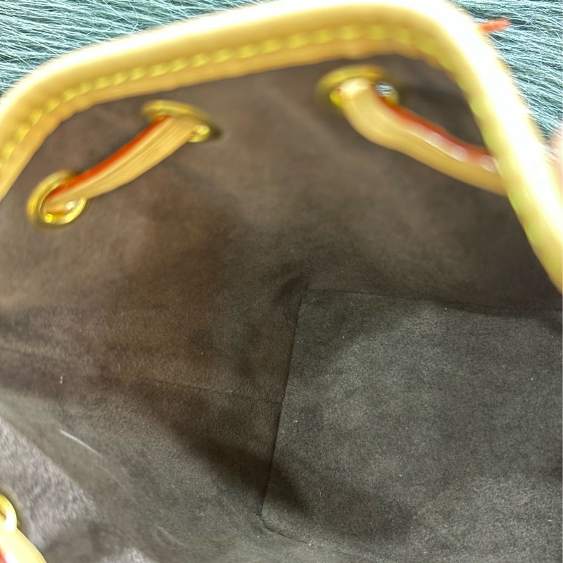 LV M81266 NANO NOE MINI 原花字紋老花 迷你水桶包手提包肩背包斜背包-37