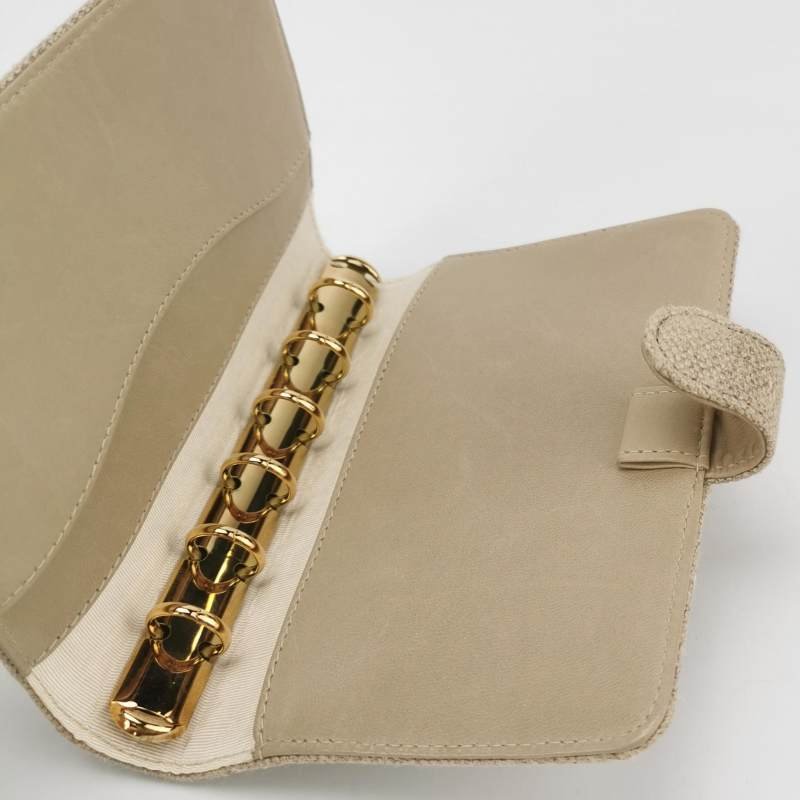 Chanel 帆布 雙C Logo 中古 記事本套-5