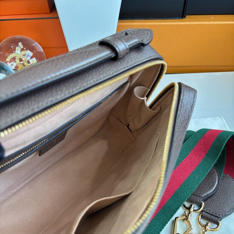 Gucci 經典紅綠條紋Ophidia系列老花相機包 斜背包 肩背包-8