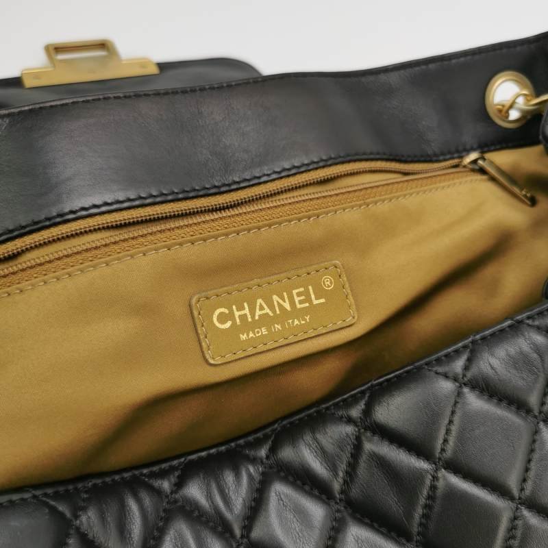 Chanel 2.55 Bag 羊皮 牛皮 拼色 菱格 絎縫 長方形旋扣 單肩包-7