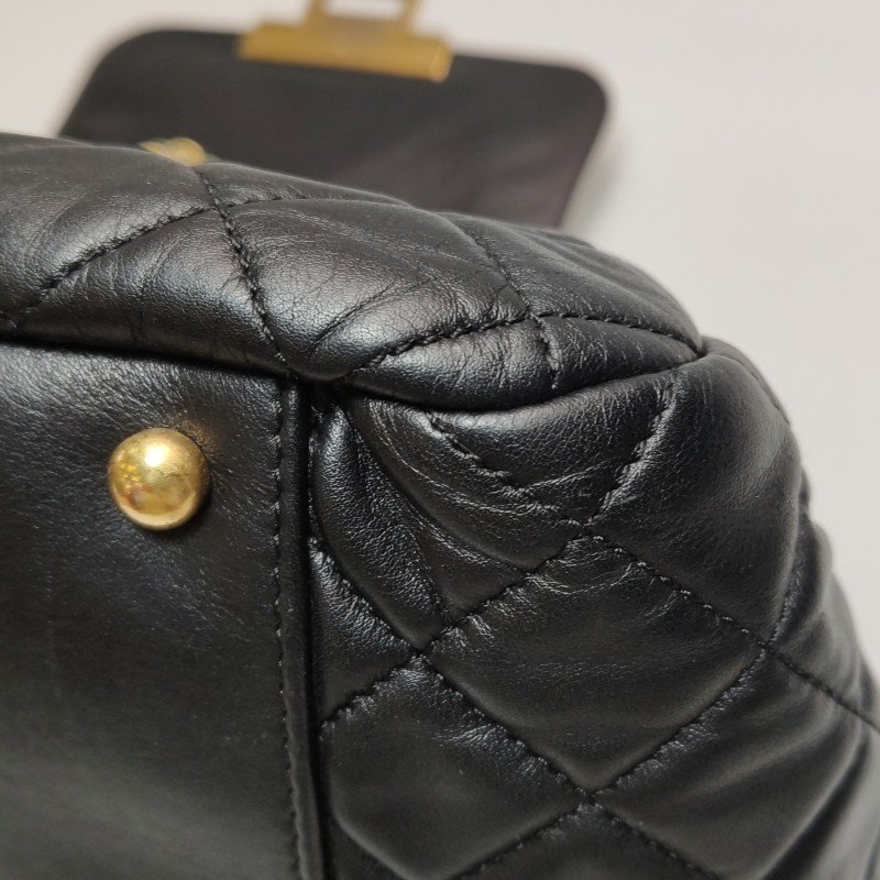 Chanel 2.55 Bag 羊皮 牛皮 拼色 菱格 絎縫 長方形旋扣 單肩包-20