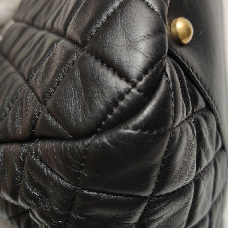 Chanel 2.55 Bag 羊皮 牛皮 拼色 菱格 絎縫 長方形旋扣 單肩包-21