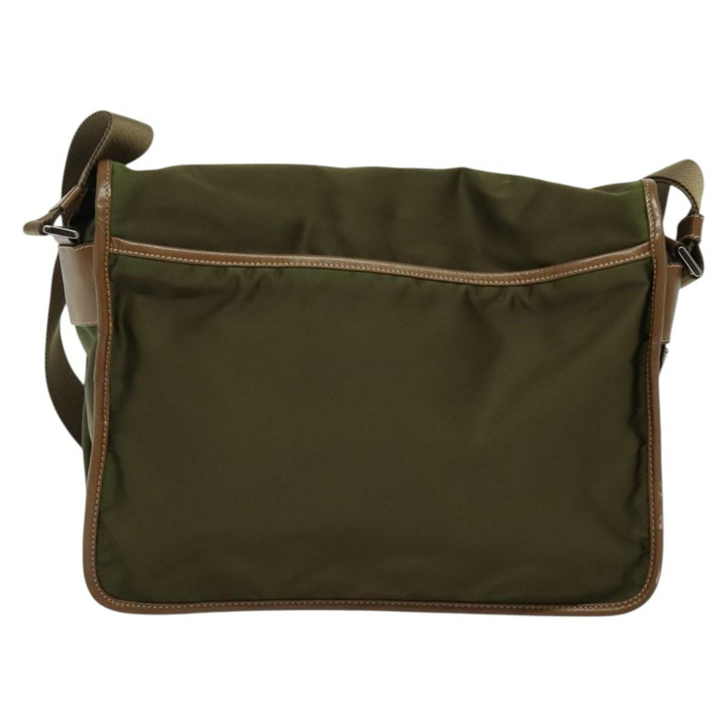 【日本直送】PRADA 單肩包 尼龍 綠銀 正品 ep10172-1