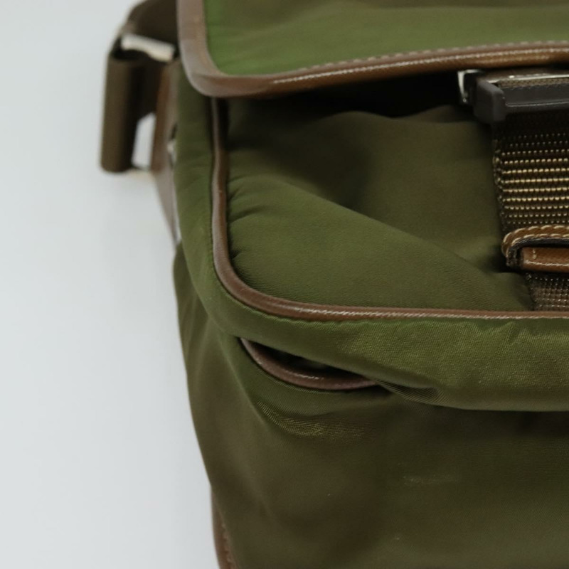 【日本直送】PRADA 單肩包 尼龍 綠銀 正品 ep10172-13