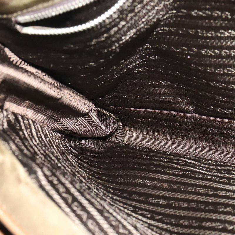 【日本直送】PRADA 單肩包 尼龍 綠銀 正品 ep10172-19