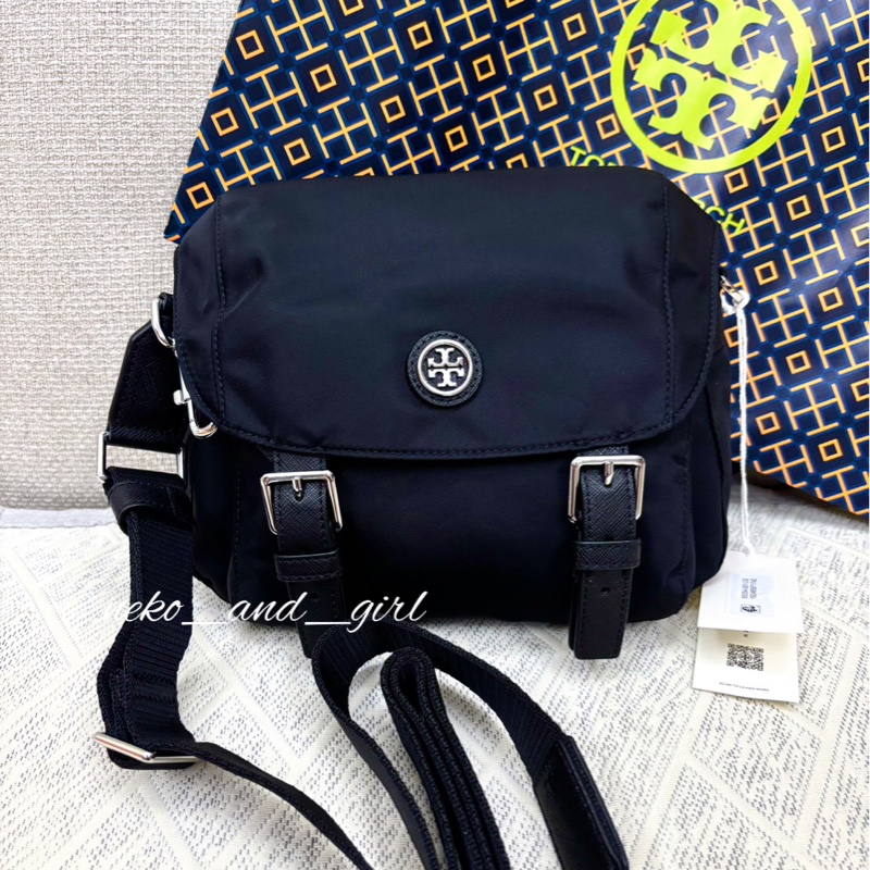 台灣現貨❤️ Tory Burch 專櫃款尼龍郵差包-0