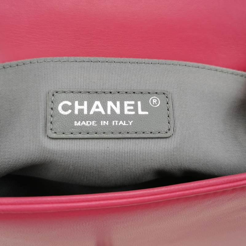 Chanel Leboy 季節限定款 小號 絨布 羊皮 純色 方形 雙C鎖扣 單肩包-7