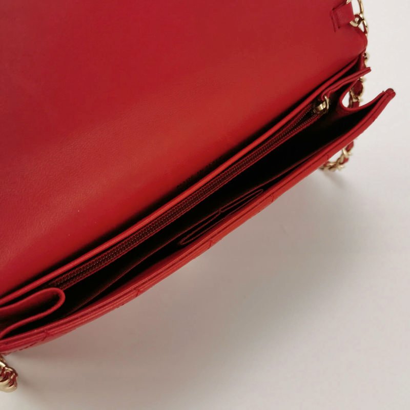 Chanel Boy Bag 羊皮 純色 菱格 方形 雙C 鎖扣 單肩包-6