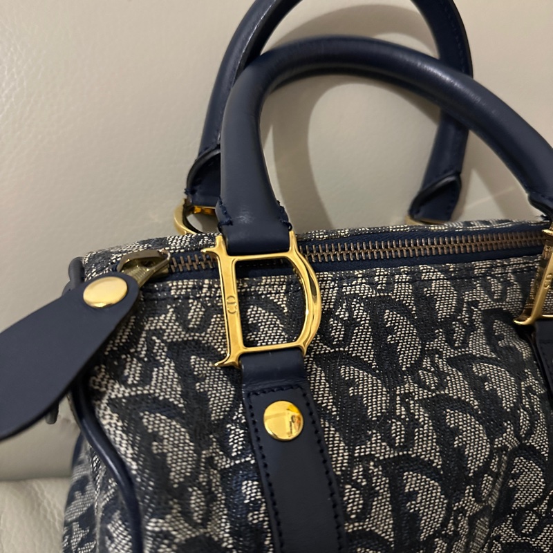 Dior Vintage Boston Bag (Navy) 20cm 迪奧中古波士頓包 (藍黑色)-2