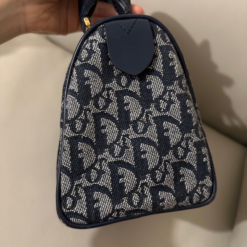 Dior Vintage Boston Bag (Navy) 20cm 迪奧中古波士頓包 (藍黑色)-3