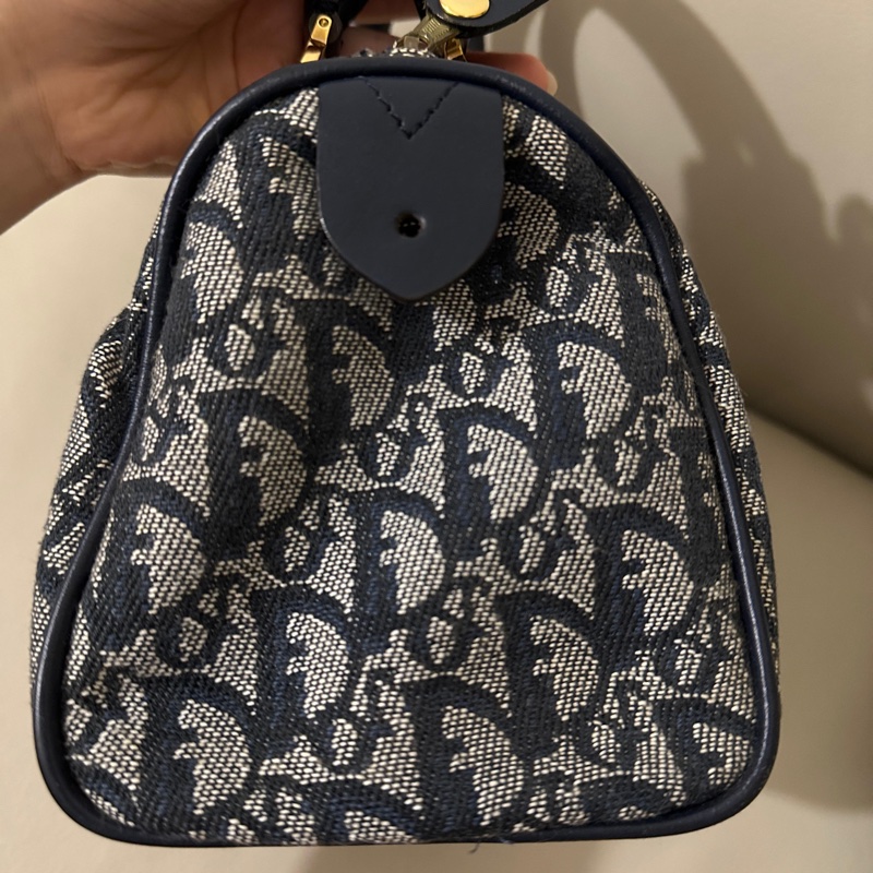Dior Vintage Boston Bag (Navy) 20cm 迪奧中古波士頓包 (藍黑色)-8