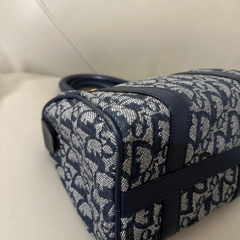 Dior Vintage Boston Bag (Navy) 20cm 迪奧中古波士頓包 (藍黑色)-11