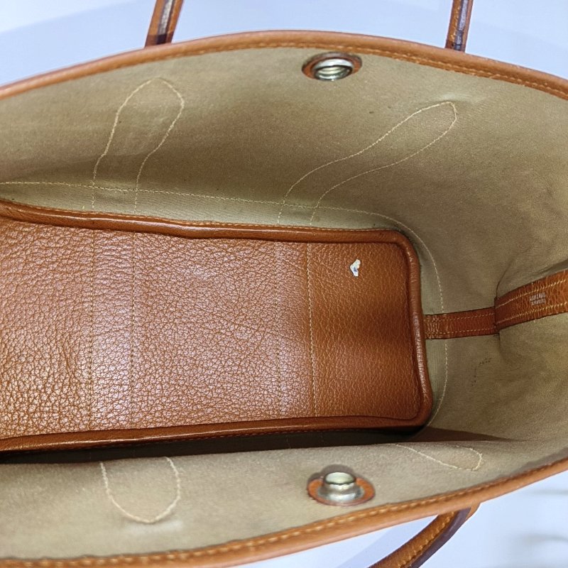 HERMÈS Garden Party 30 愛馬仕橙帆布花園包手提包 框I刻-6