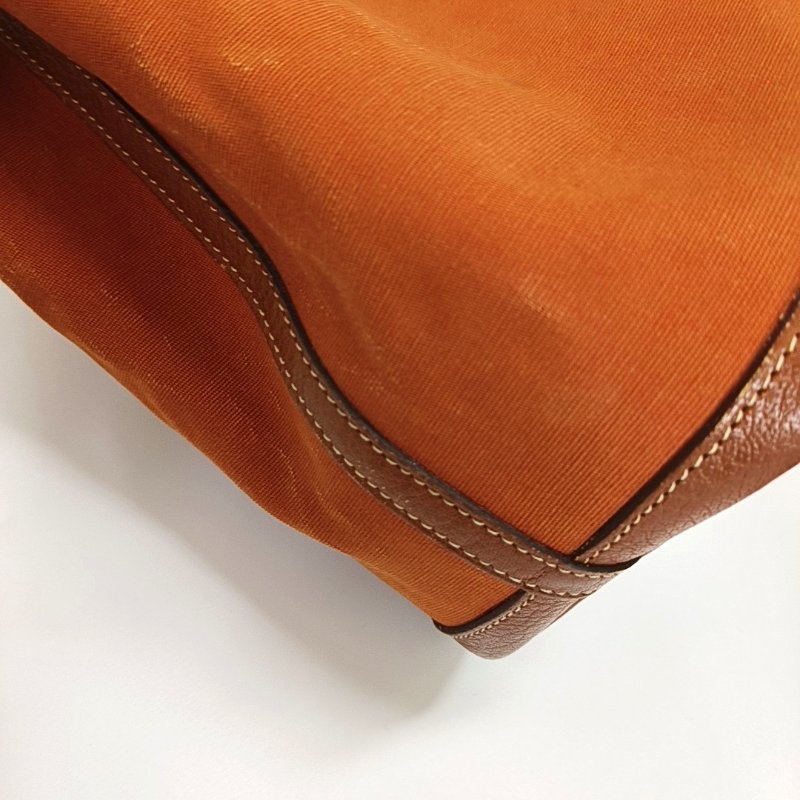 HERMÈS Garden Party 30 愛馬仕橙帆布花園包手提包 框I刻-9