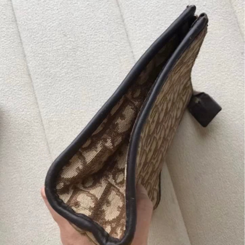 中古Dior洗漱包(棕花)Dior vintage bag-1