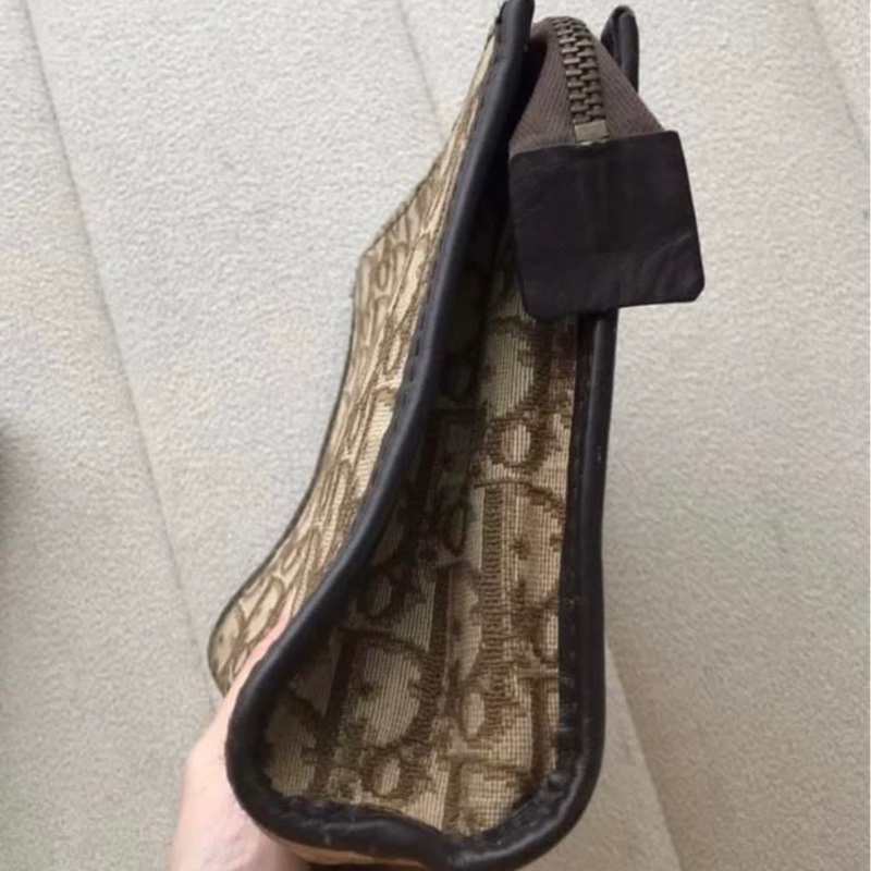 中古Dior洗漱包(棕花)Dior vintage bag-2
