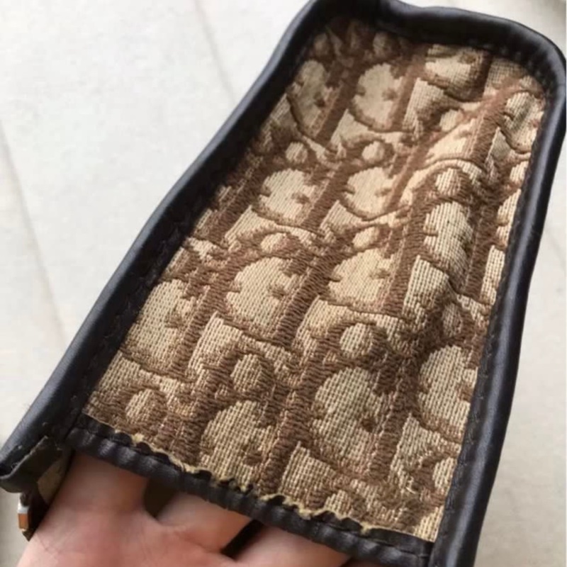 中古Dior洗漱包(棕花)Dior vintage bag-4