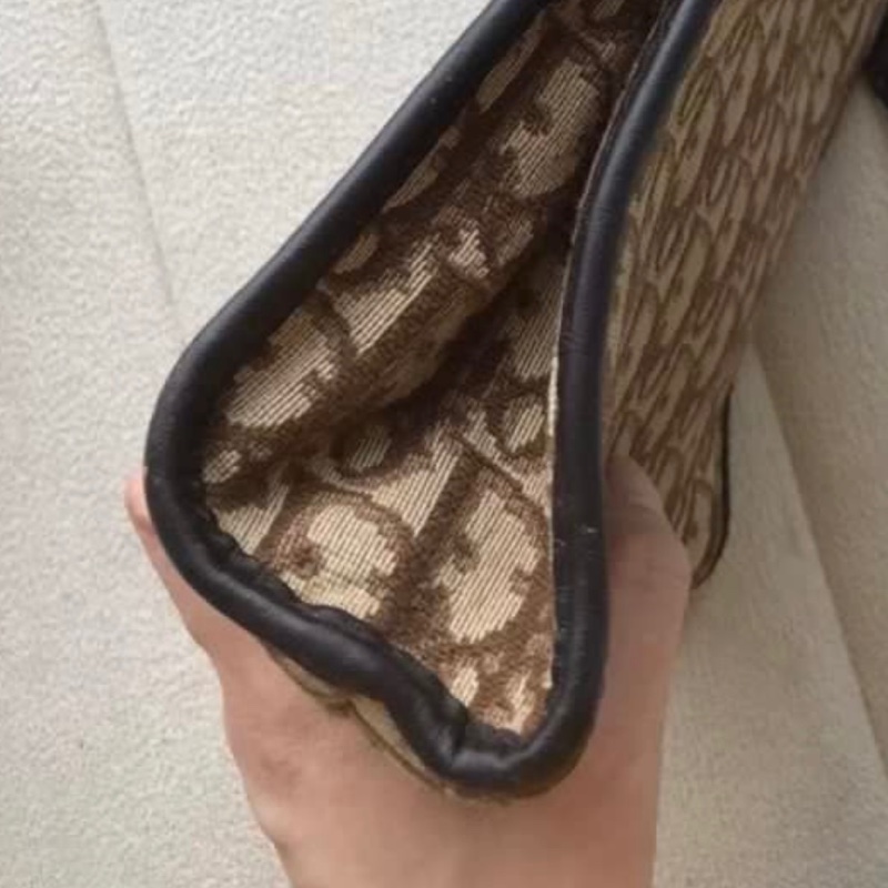 中古Dior洗漱包(棕花)Dior vintage bag-7