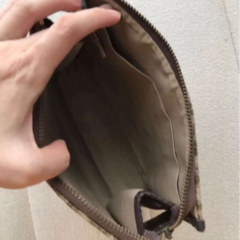 中古Dior洗漱包(棕花)Dior vintage bag-8