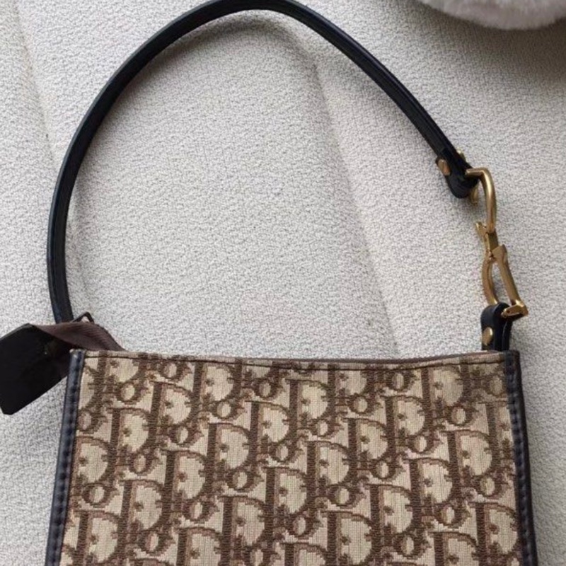 中古Dior洗漱包(棕花)Dior vintage bag-10