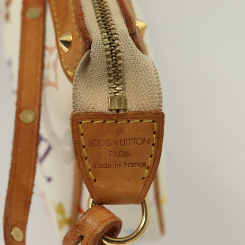 【日本直送】路易威登 多色手拿包配件袋 白色 M92649 正品 115250-16