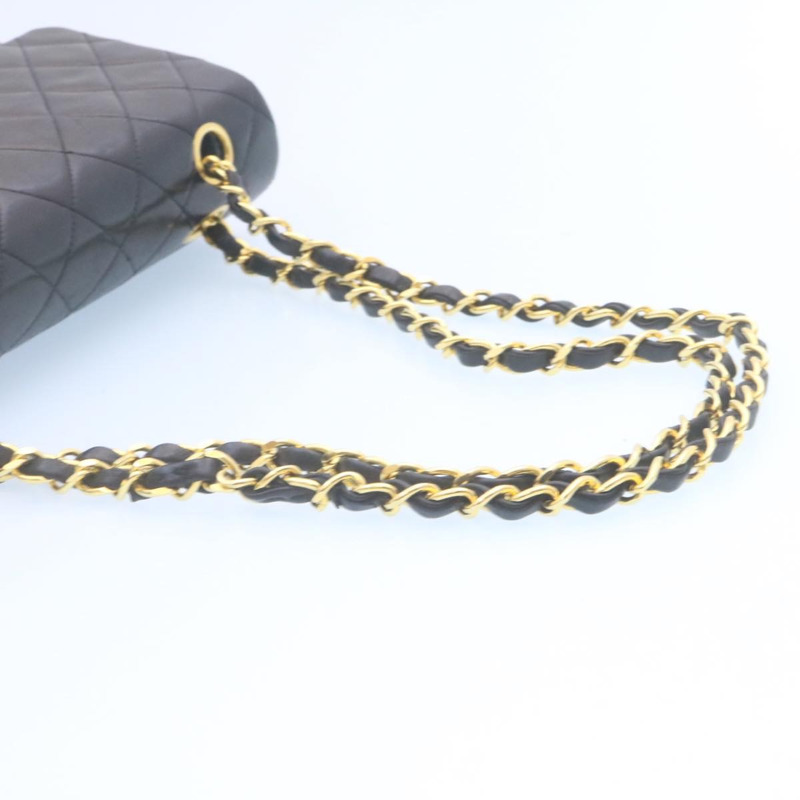 【日本直送】香奈兒經典 Matelasse 25 鏈條翻蓋單肩包小羊皮黑色正品 29001SAV-6