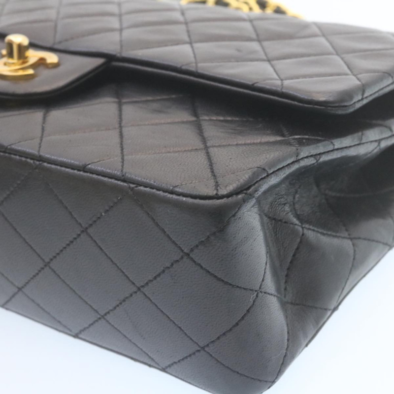 【日本直送】香奈兒經典 Matelasse 25 鏈條翻蓋單肩包小羊皮黑色正品 29001SAV-13