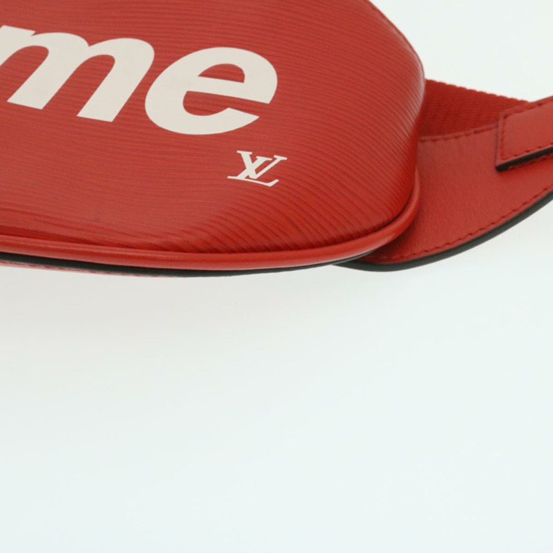 【日本直送】LOUIS VUITTON × Supreme Epi Bum Bag 腰包 紅色 M53418 LV Auth 29232SM-7