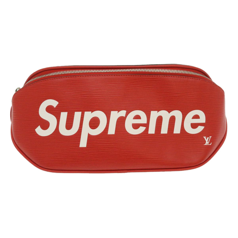 【日本直送】LOUIS VUITTON × Supreme Epi Bum Bag 腰包 紅色 M53418 LV Auth 29232SM-12